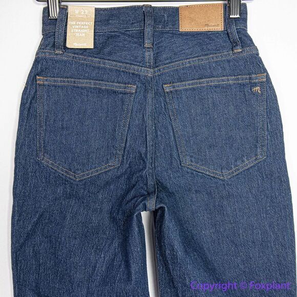 NEW Madewell The Perfect Vintage‎ Straight Jean in Greenhaven Wash, 23 - Picture 8 of 15